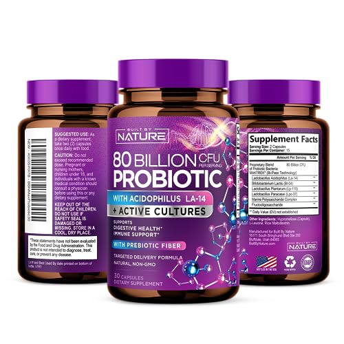 80 Billion CFU Probiotic Supplement - 30 Capsules V320714