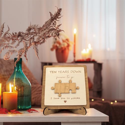 Personalized Wooden Plaque with Engraved Puzzle Pieces N967