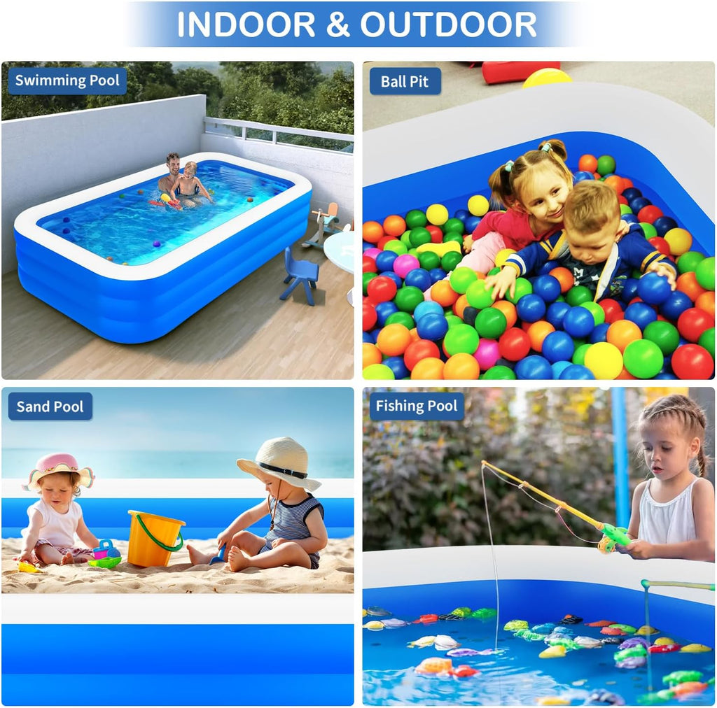 145" X 74" X 22" Inflatable Swimming Pool Z62282