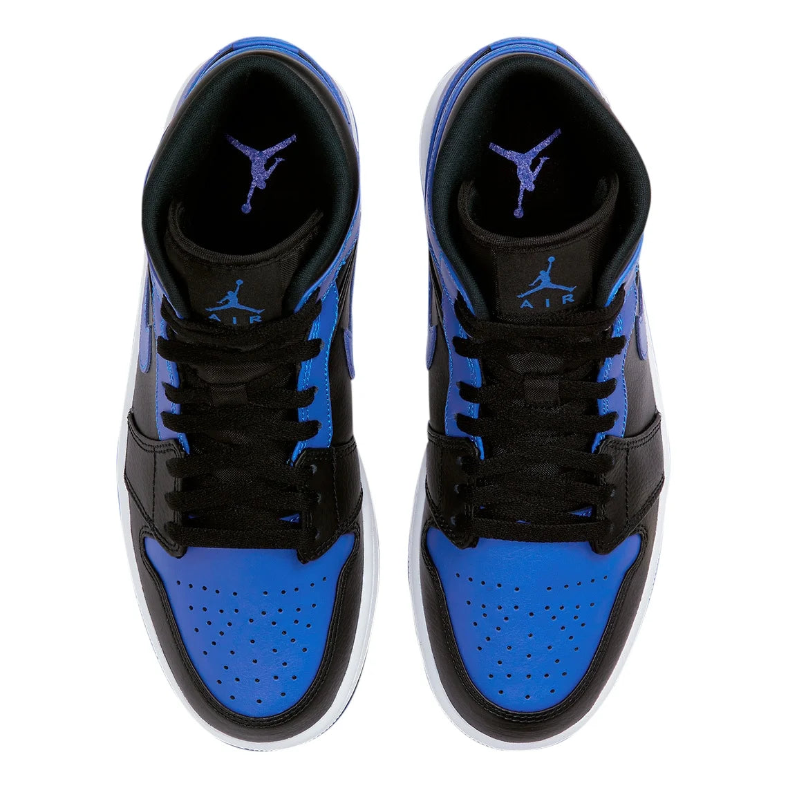 Black Hyper Royal-White Jordan 1 Mid T63434