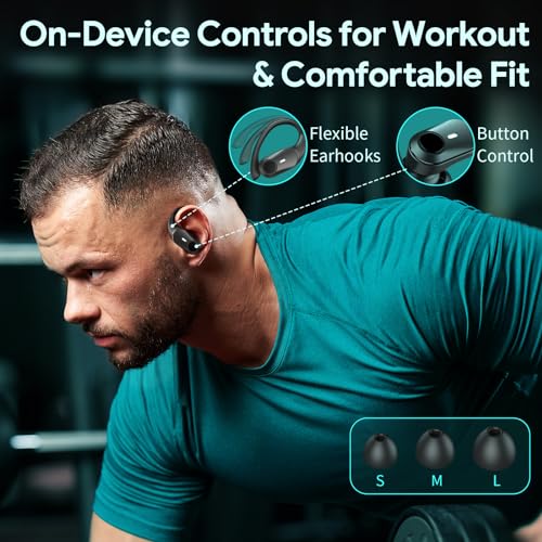 Active Noise Cancelling Wireless Earbuds with Charging Case Black S4901