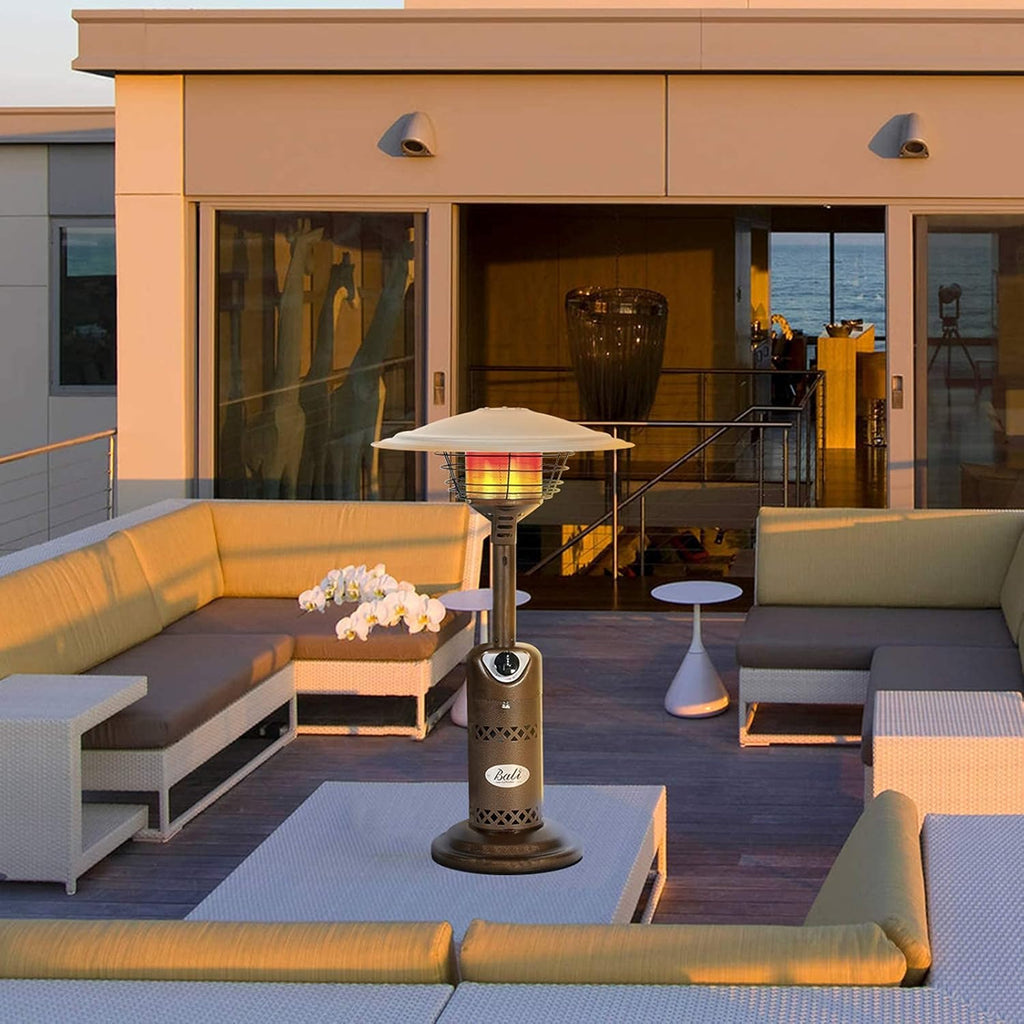 Patio Heater Gas Portable Tabletop Heater Propane with Adjustable Thermostat A953007