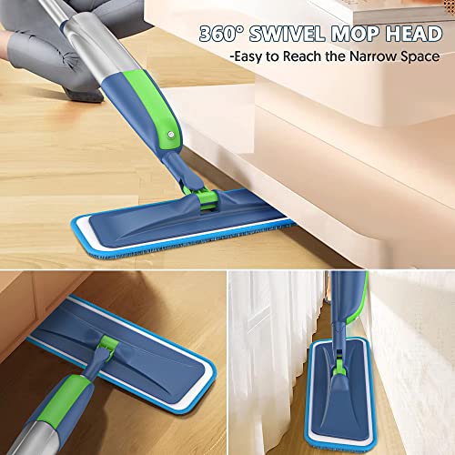 Microfiber Spray Mops for Hardwood Floor Cleaning with 3X Washable Pads L30733