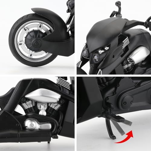Black DieCast Motorcycle Model W265