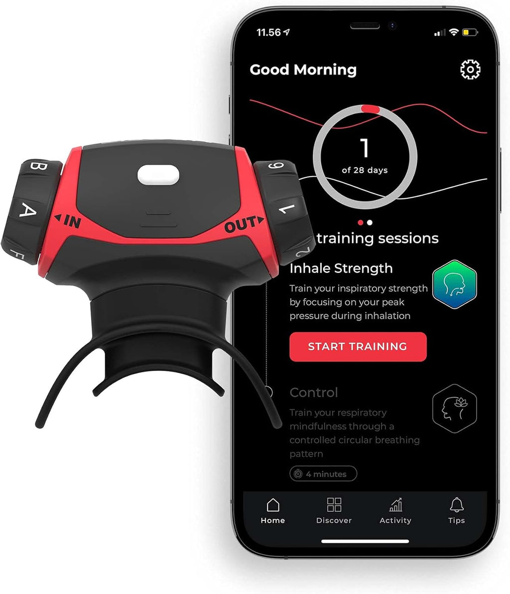Breathing Exercise Device with Guided Smart Breathing Trainer P699
