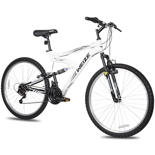 26 27.5 inch 18-Speed High-Carbon Steel Dual Full Suspension Mountain Bike B40962