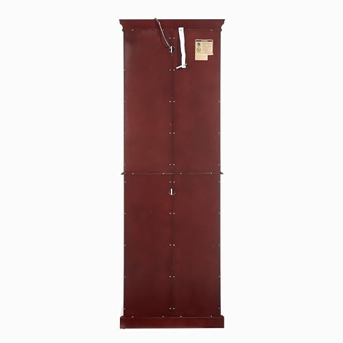 Lighted Corner Curio Cabinet with Adjustable Shelves & Mirrored Back Z653