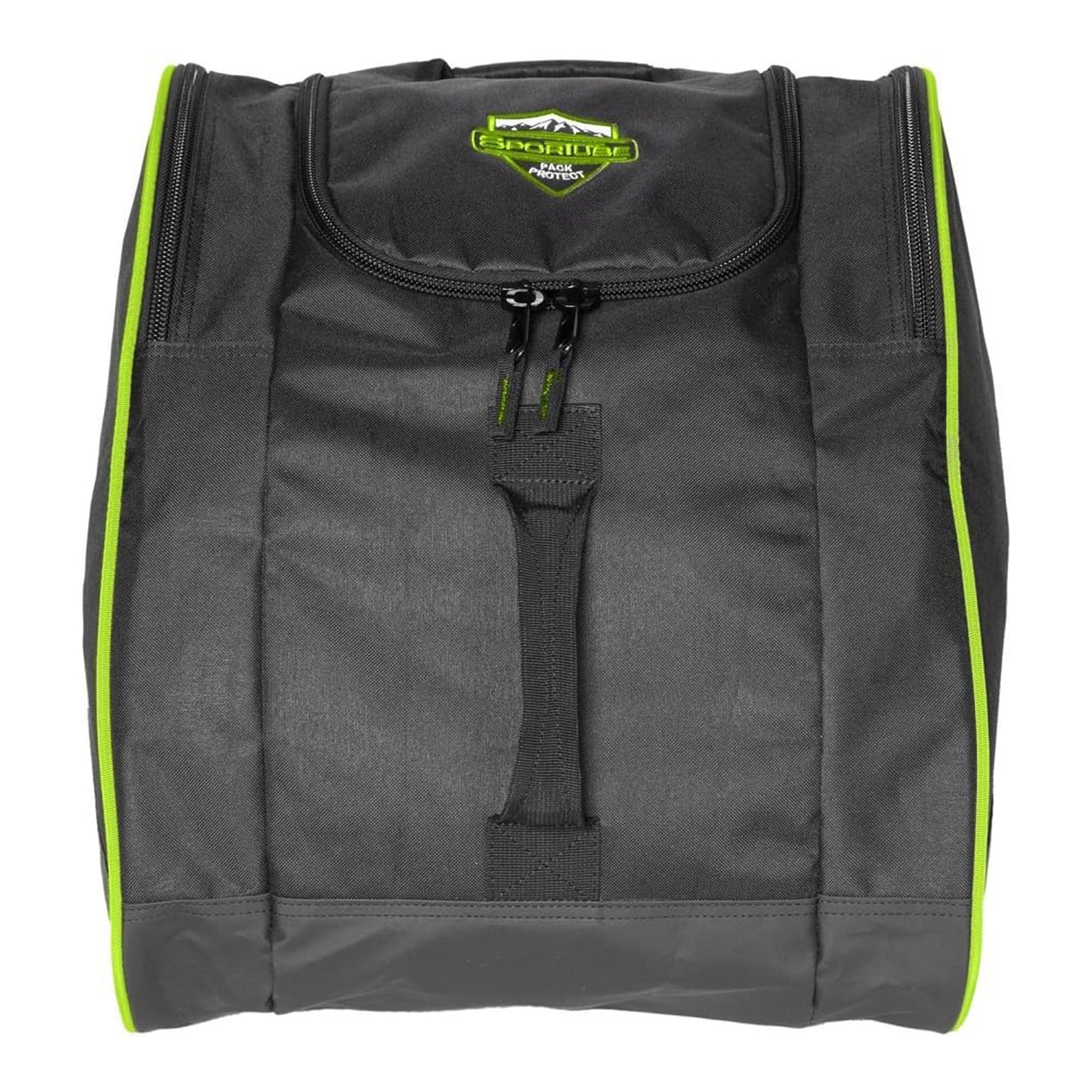Green/Black Padded Ski Boot & Gear Backpack Bag L262