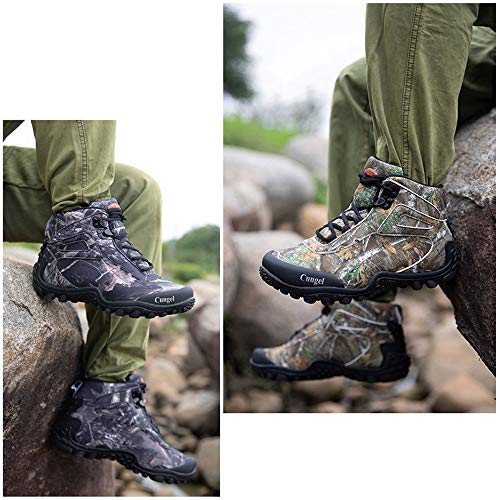 Grey Waterproof High-top Hiking Shoes R53725