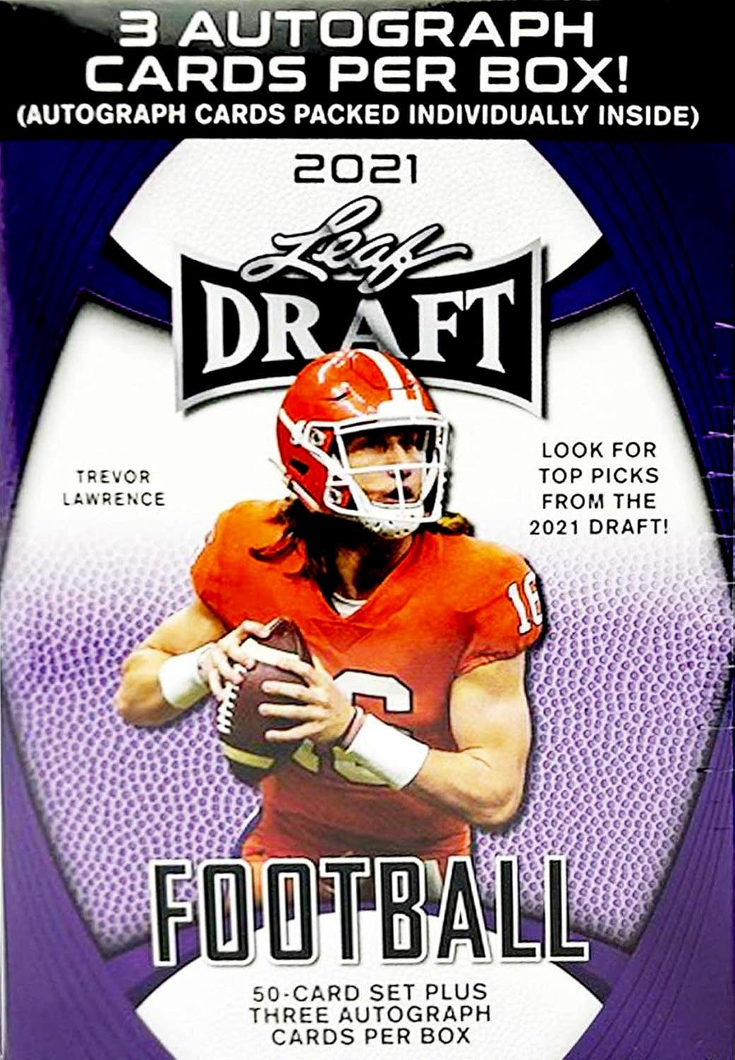 50-card Football Box with 3 Autograph Cards N554