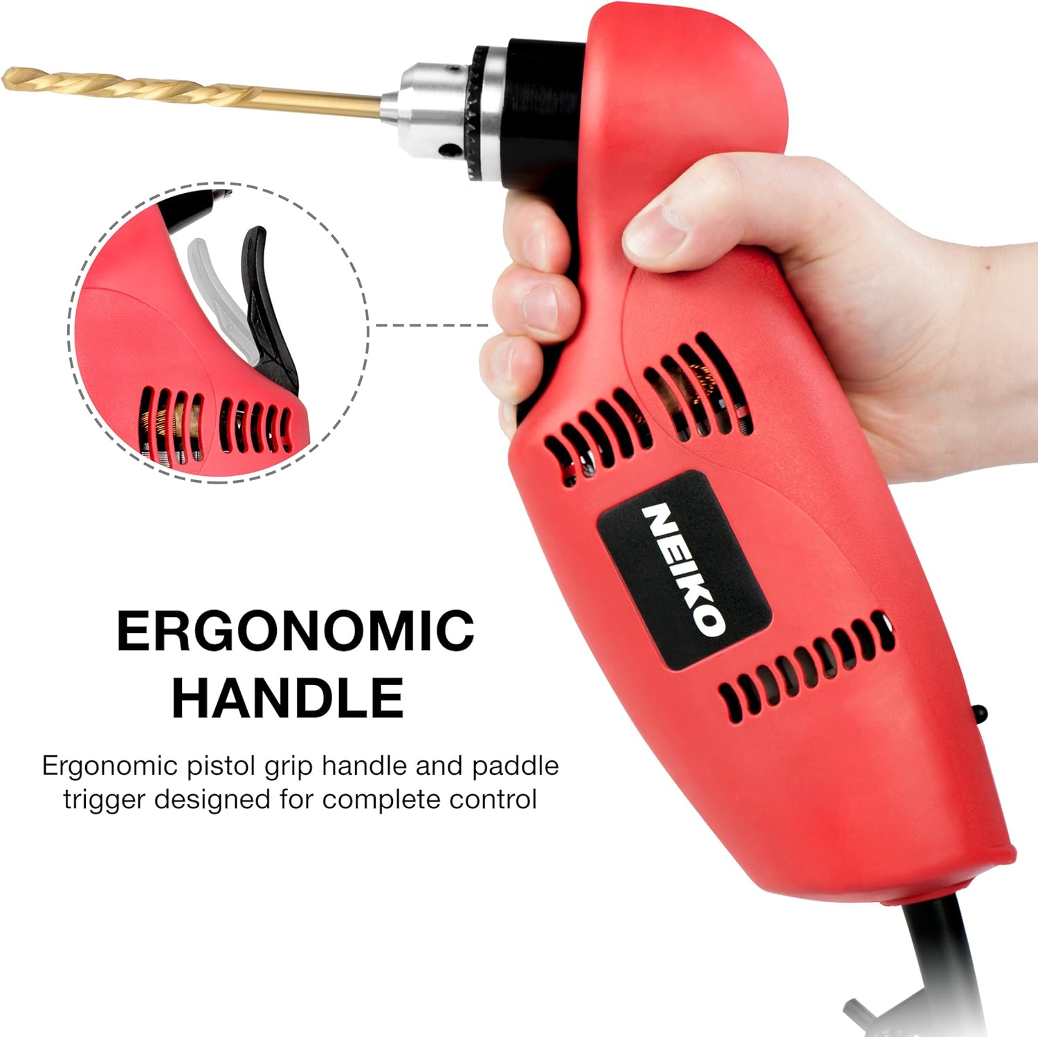 3/8" Close Quarter Angle Power Drill, 120 Volt, Pack of 2 L15554