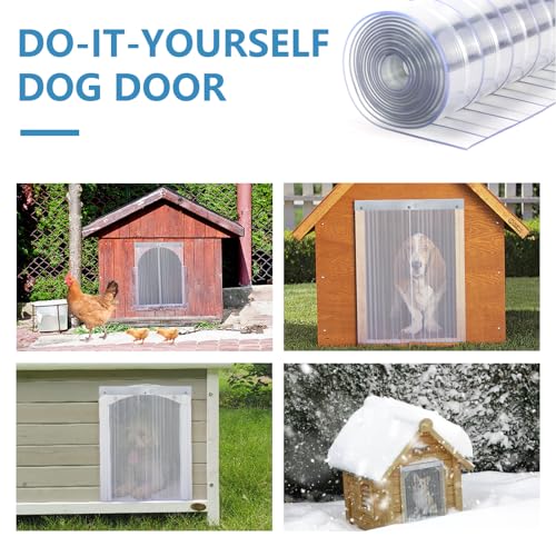 Plastic Vinyl Door Flaps, 11.8" W x 4.1' L A8332