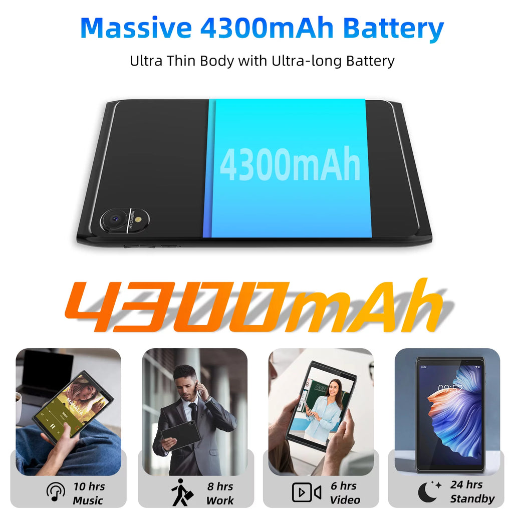 Android Tablet 8 inch 32GB Storage 1280x800 IPS HD Touchscreen N18170