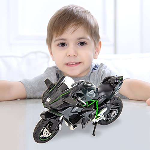 Black DieCast Motorcycle Model W265