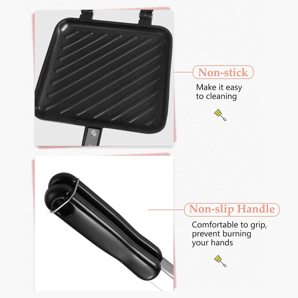 Non-stick Grilled Sandwich Maker with Insulated Handle V320