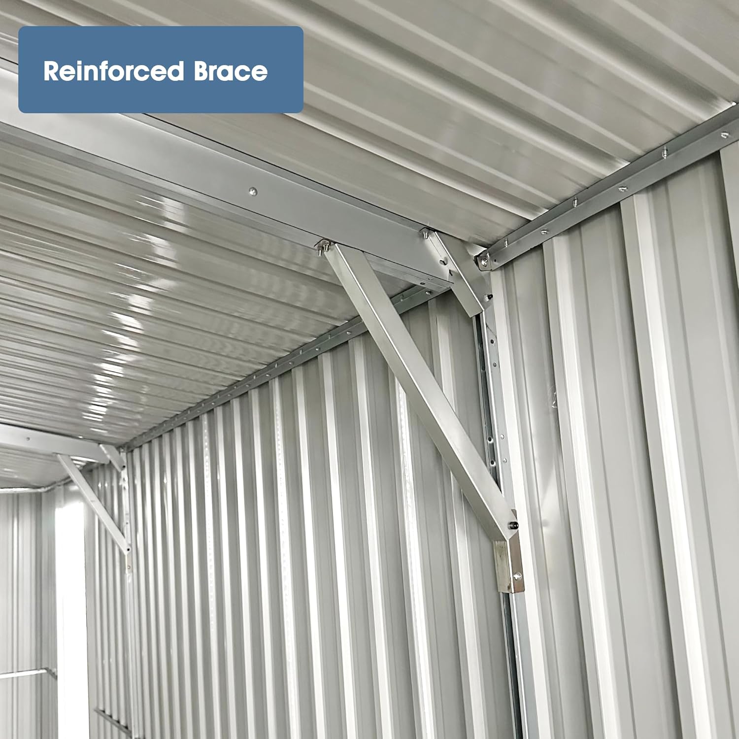 Heavy-Duty Metal Garage Shed 20'x10' U894