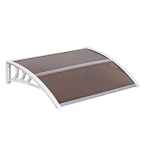 35" x 40" Polycarbonate White & Gray Awning Canopy X523