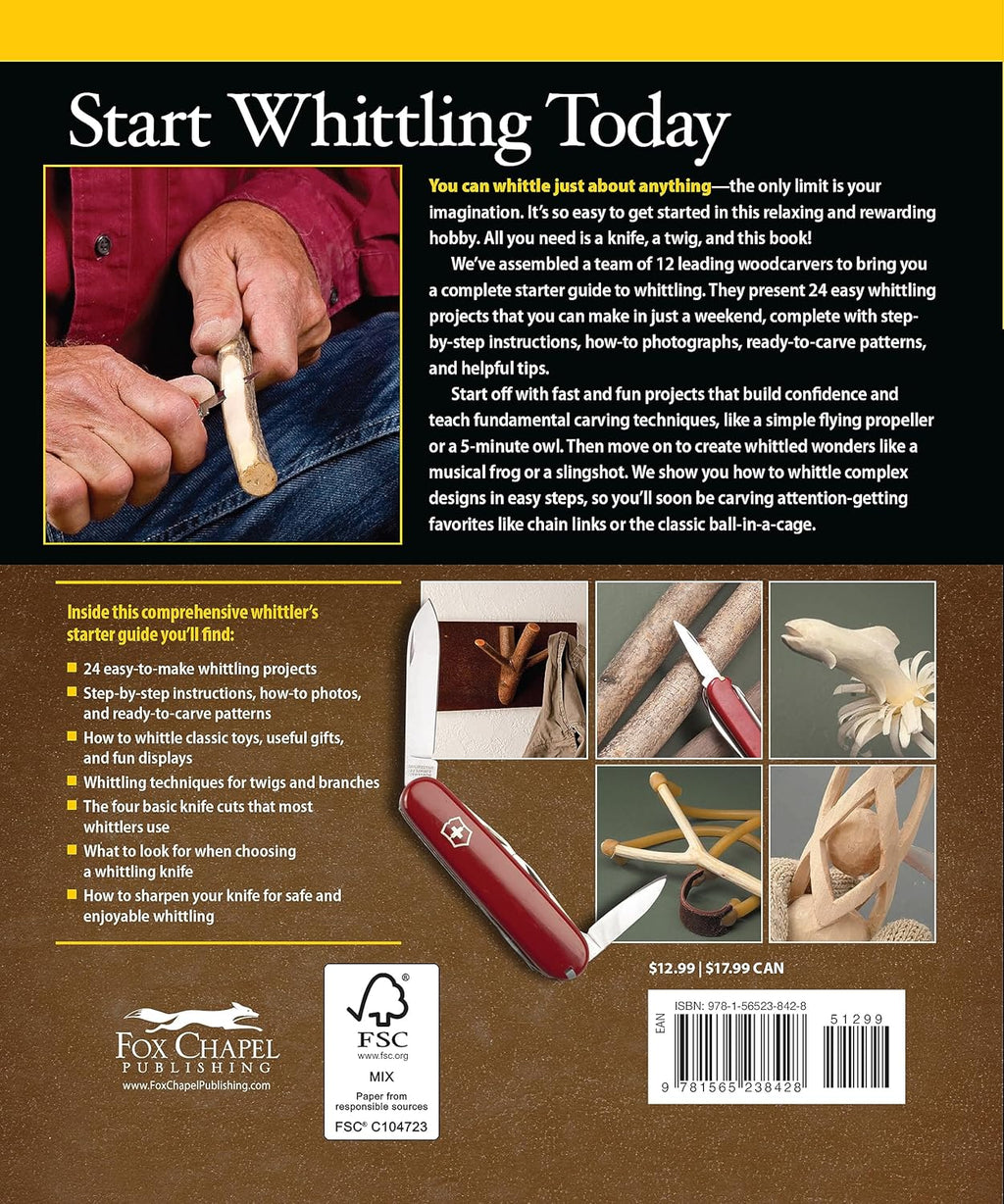Whittling Guide with Step-by-Step Instructions and Patterns R76909