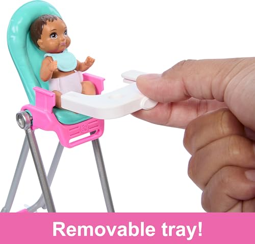 Barbie Skipper Doll & Playset with Accessories, Color-Change Toy U832