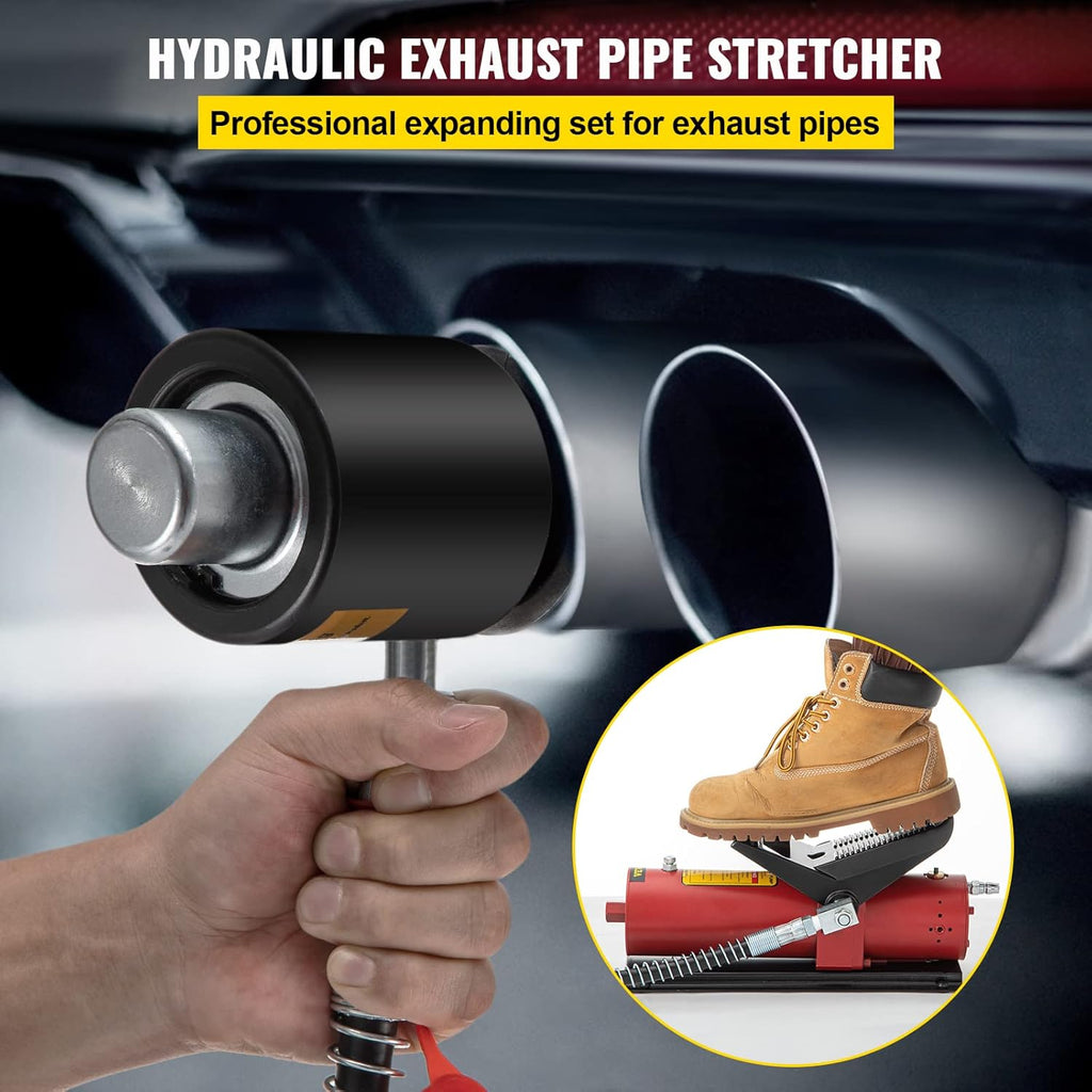 Hydraulic Exhaust Pipe Expander, 1-5/8 to 4-1/4 Size, 10 T, with 4 Dies and 2 Storing Cases P33014