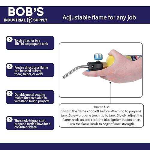 Propane Torch with Push Button Igniter X684069