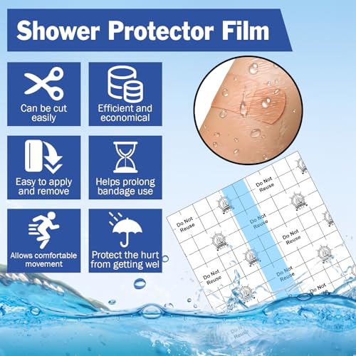 50 Pieces Waterproof Transparent Film Dressing 6 X 6" Bandages B255