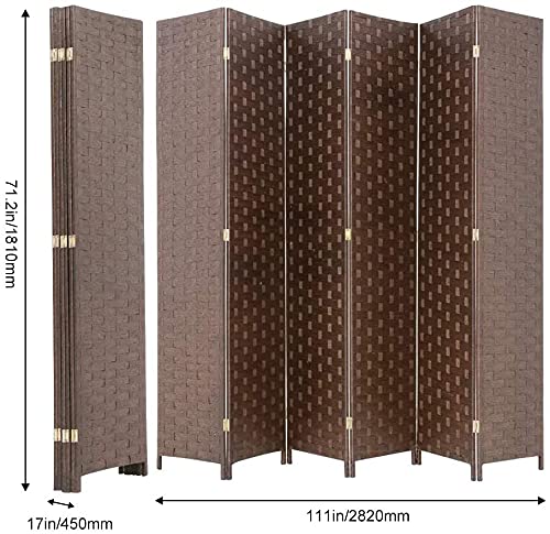 Black 4 Panel Room Divider 6FT Tall Wood Screen W63428