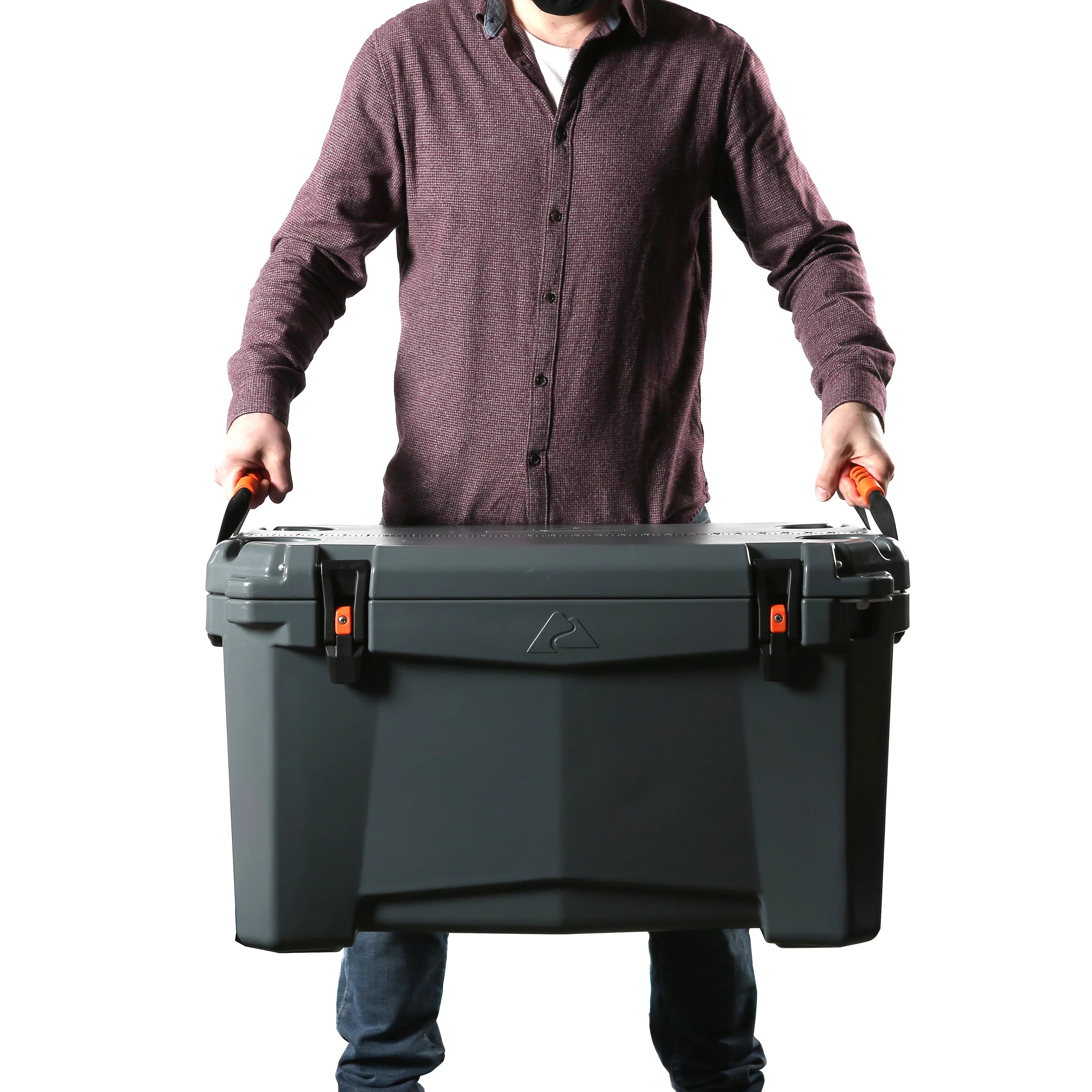 Gray 52 Quart Hard Sided Chest Cooler M52126