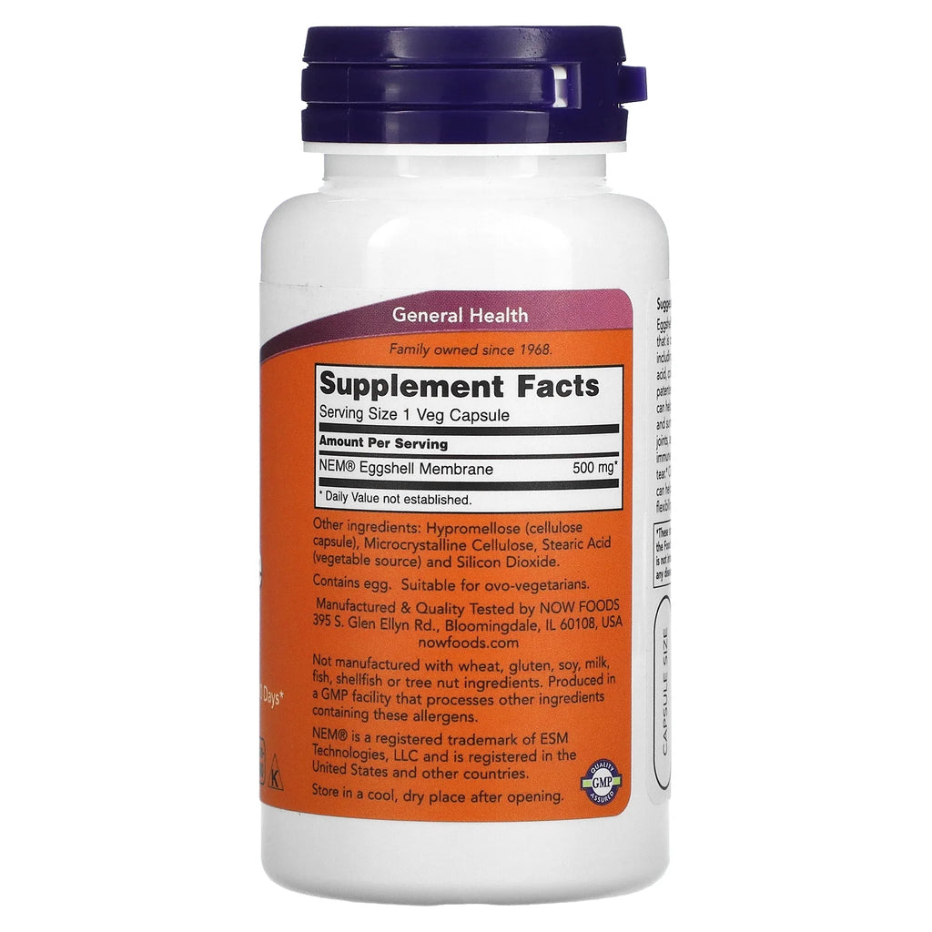 Eggshell Membrane 500 mg 60 Veg Capsules J696511