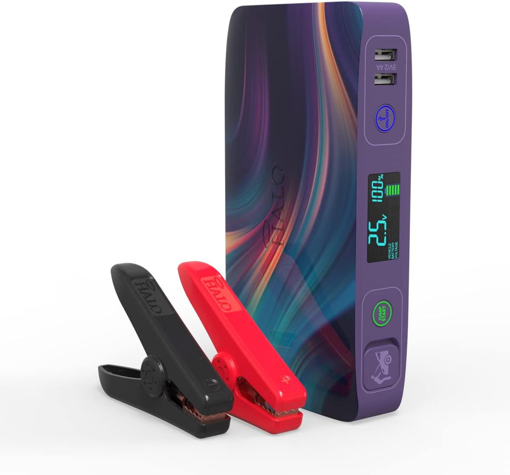 Black Portable Phone Laptop Charger Car Jump Starter with Outlet A125