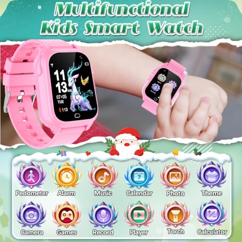 Kids Waterproof Smart Watch with 26 Games Camera 1.44" Touchscreen M61264