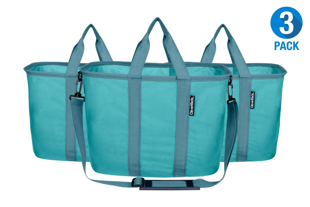Plum 20L Grocery Tote Bags with Shoulder Strap (3 Pack) Y926877
