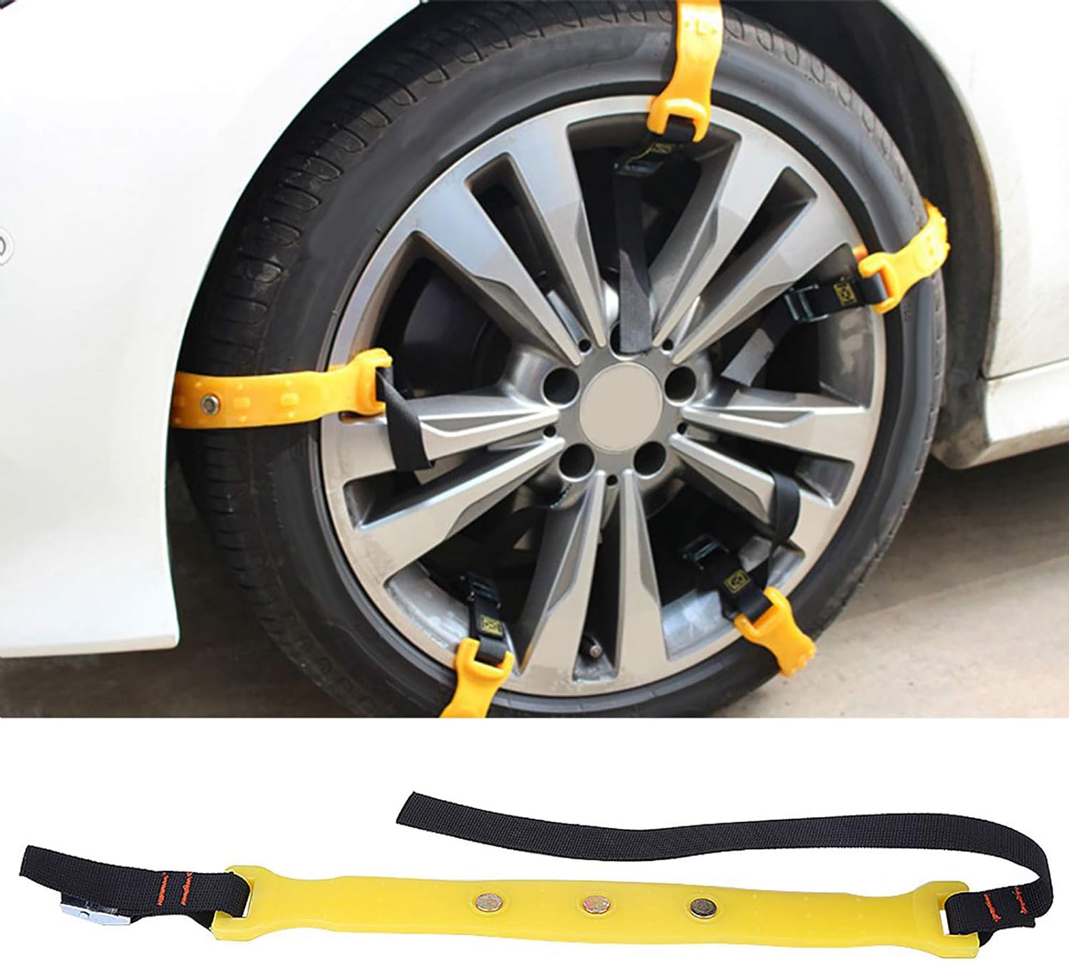 10pcs Tire Snow Chain, 185-225mm Tire Anti-skid Belt F651661