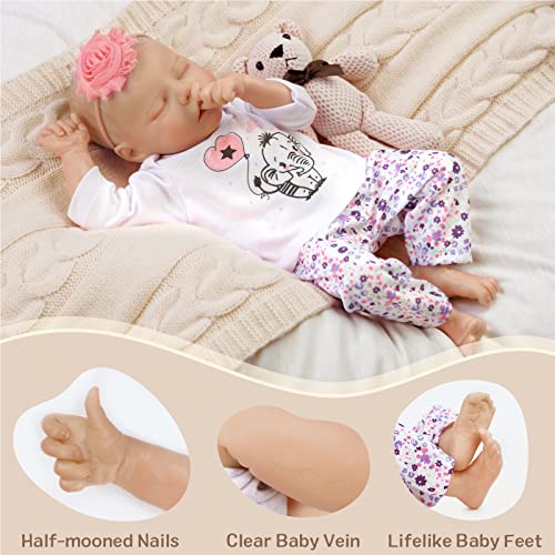 17-Inch Full Vinyl Reborn Baby Doll with Feeding Kit X623