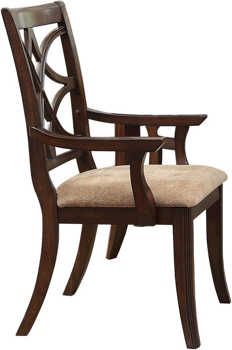 7 Piece Dining Room Set in Brown Cherry N337