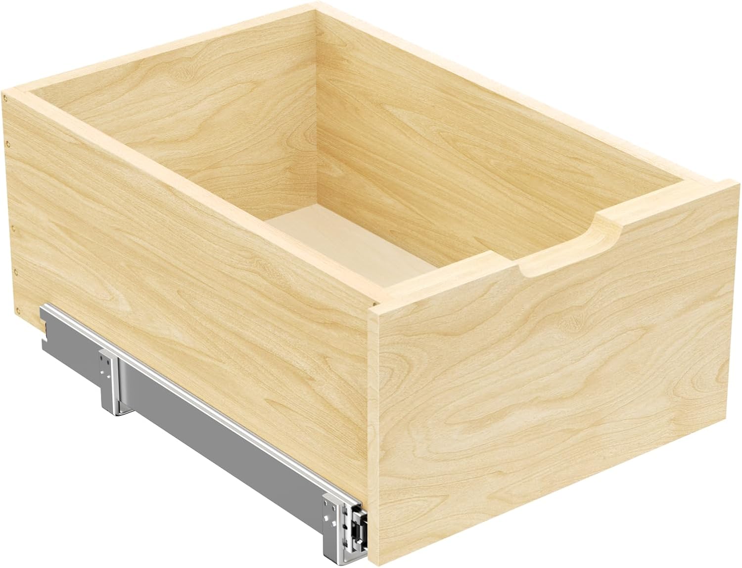13.5''W x 21''D x 8''H Pull Out Cabinet Organizer, Birch Wood X1802