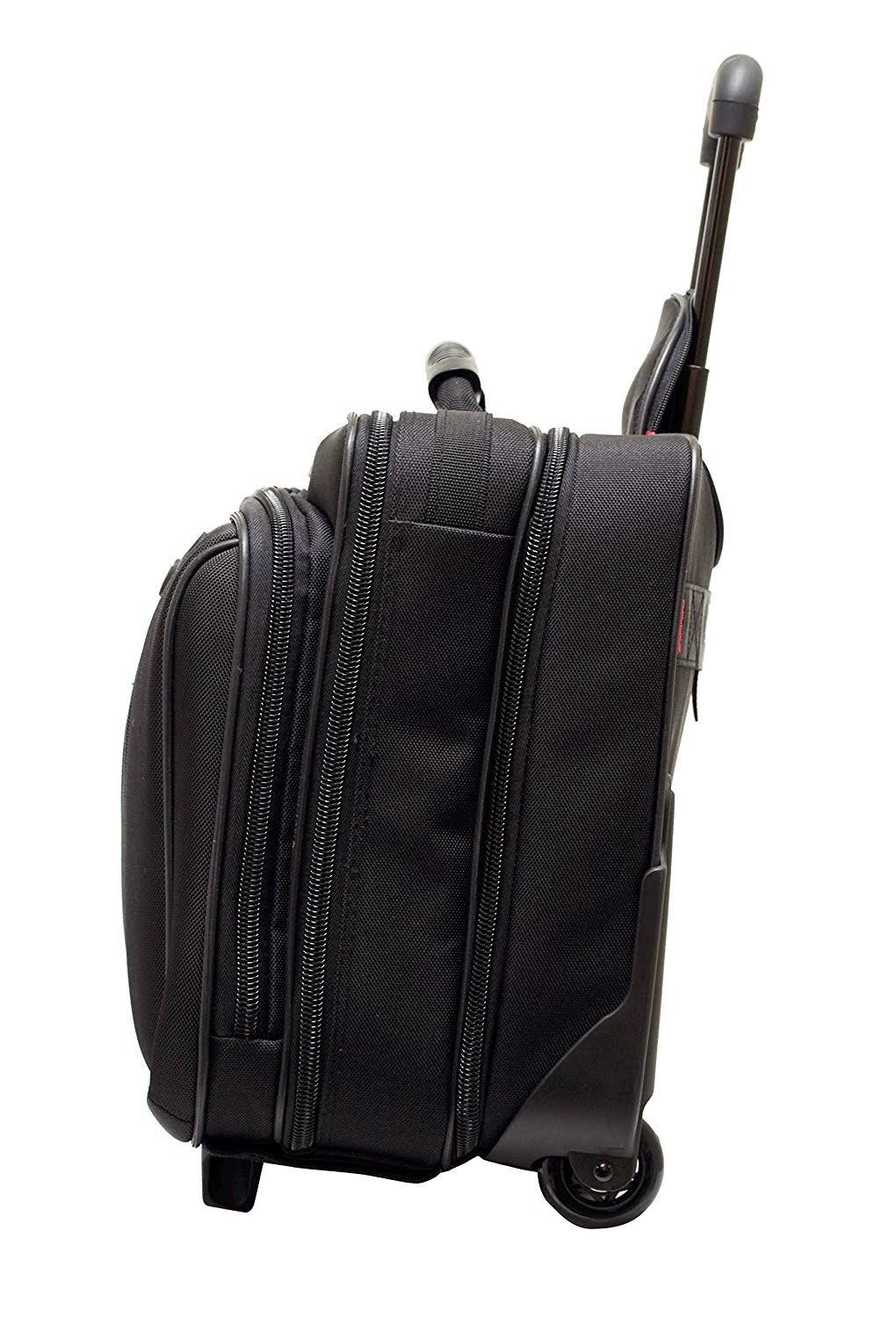 Black Nylon Rolling Case for 17-inch Notebooks Z912806