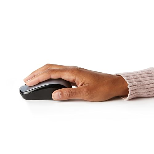 Black Wireless Optical Computer Mouse with USB Nano Receiver E8031