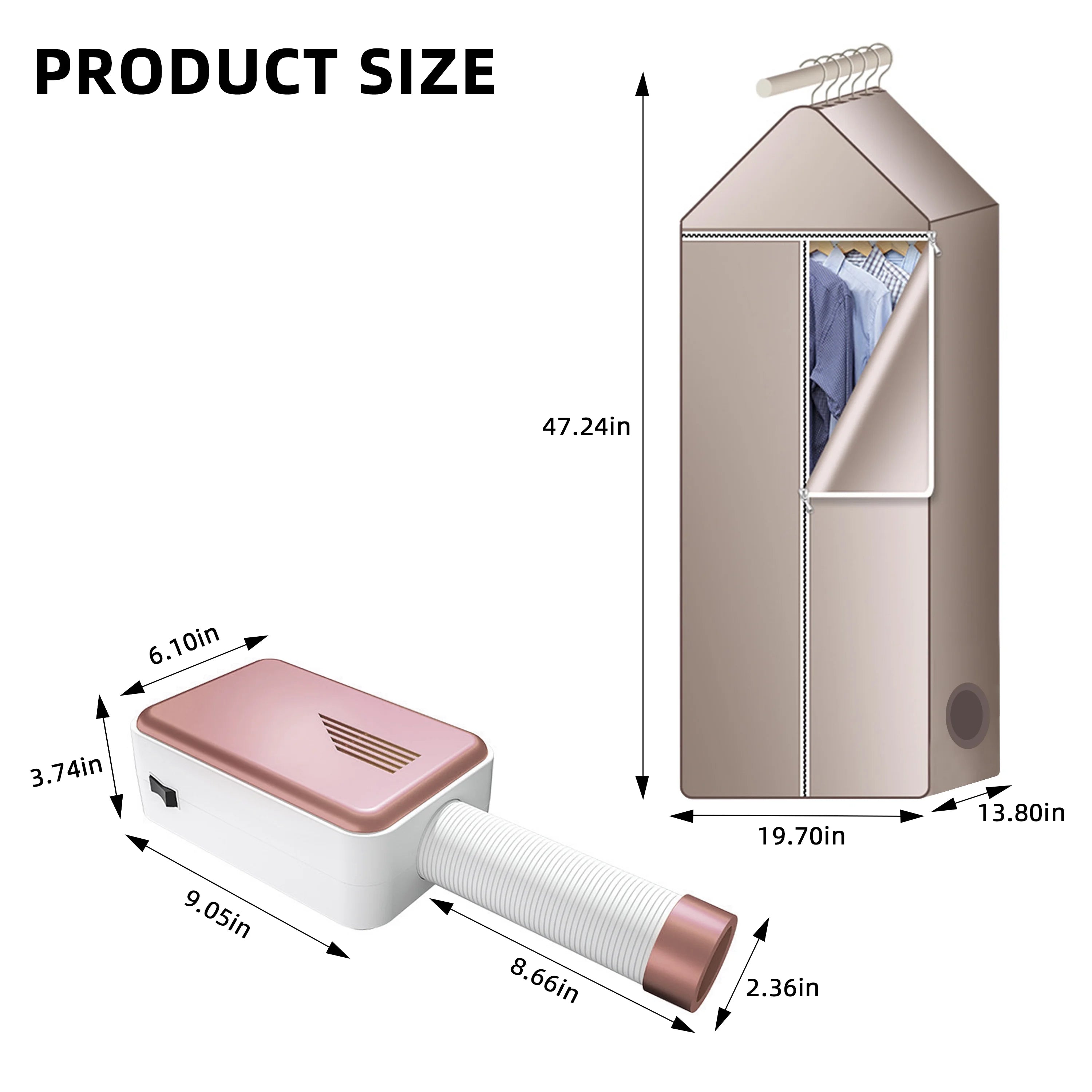 Portable Clothes Dryer 600W Small Dryer Machine M209