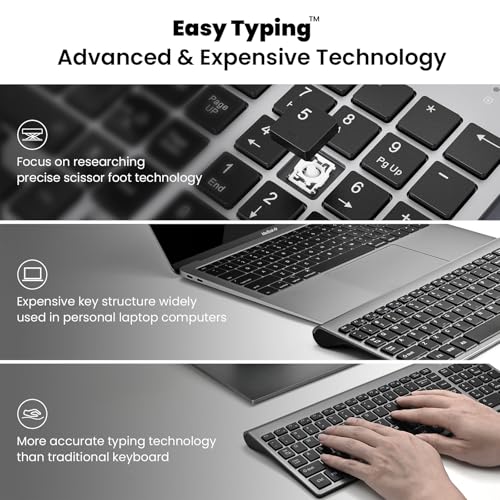 Blue Wireless Keyboard and Mouse Combo 2.4G D27067