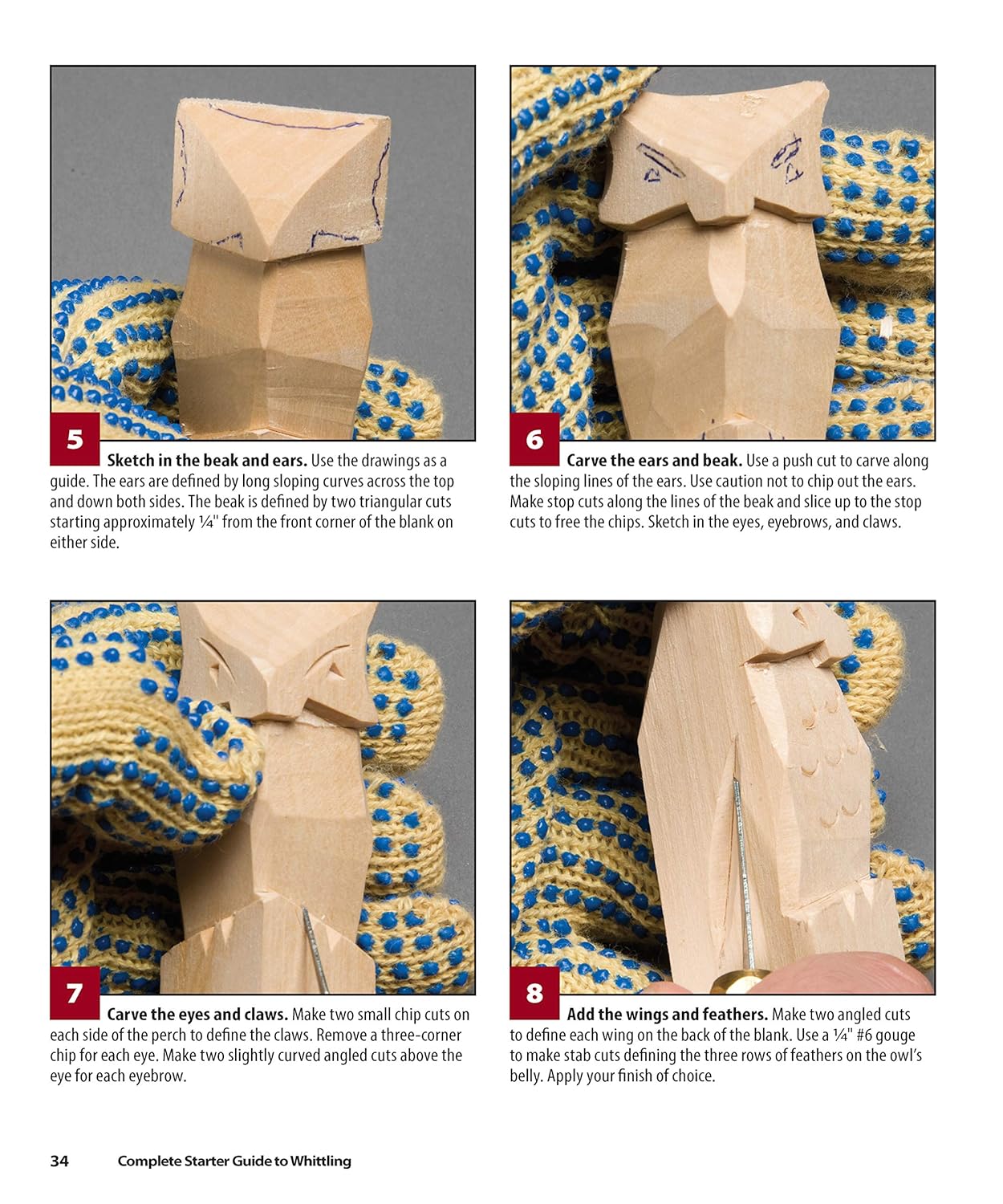 Whittling Guide with Step-by-Step Instructions and Patterns R76909