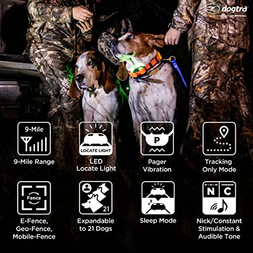GPS Dog Training Collar with Remote, 9 Mile Range, Tracking D6931