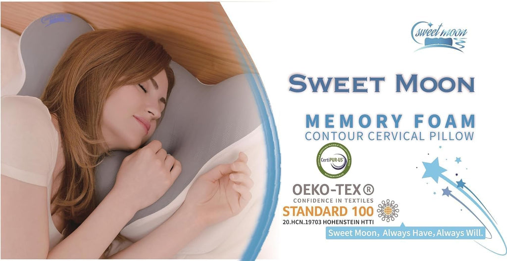 Light Gray Memory Foam Cervical Pillow L662