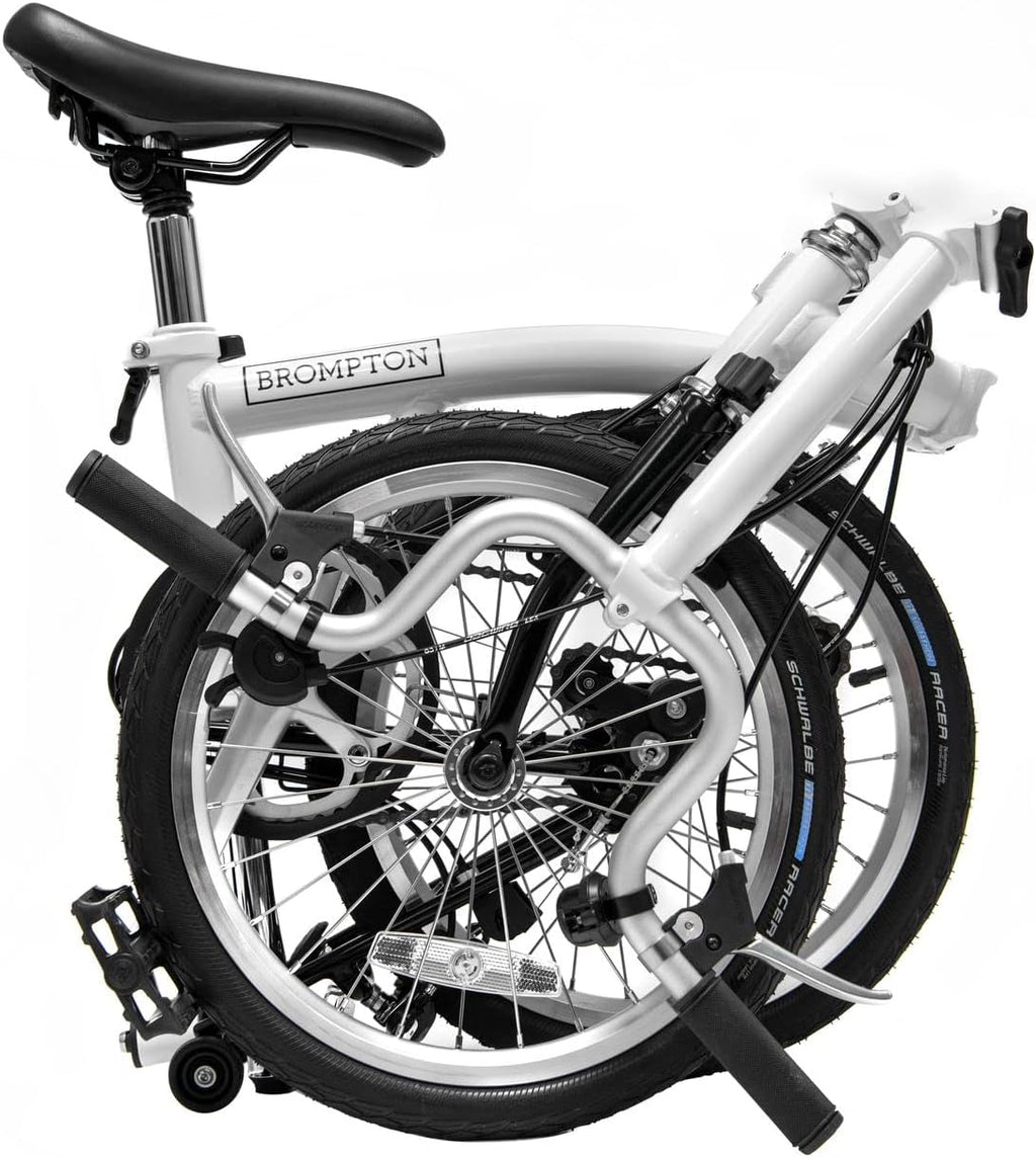 White 3 Speed Folding Bike N40673