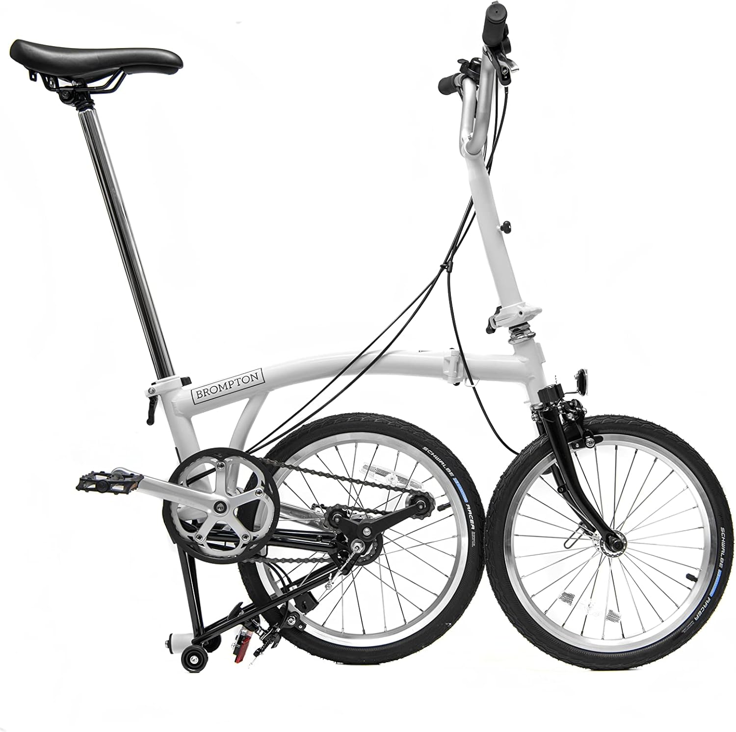 White 3 Speed Folding Bike N40673