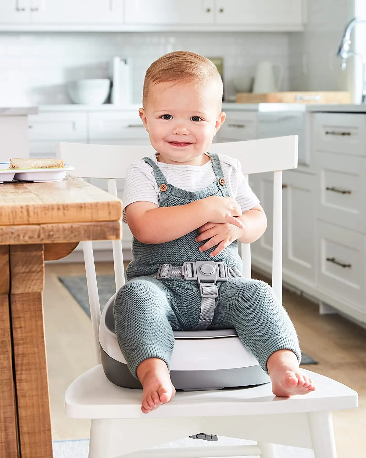 Grey White Booster Seat N27926