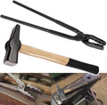 17” Wolf Jaw Tongs and Hammer Tool Set O1940