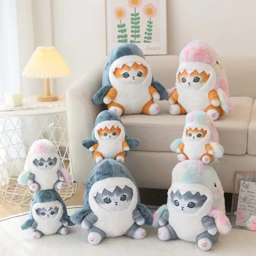 Grey Blue Dazzling Gold Plush Toy Stuffed Animal Doll Pillow Z896058