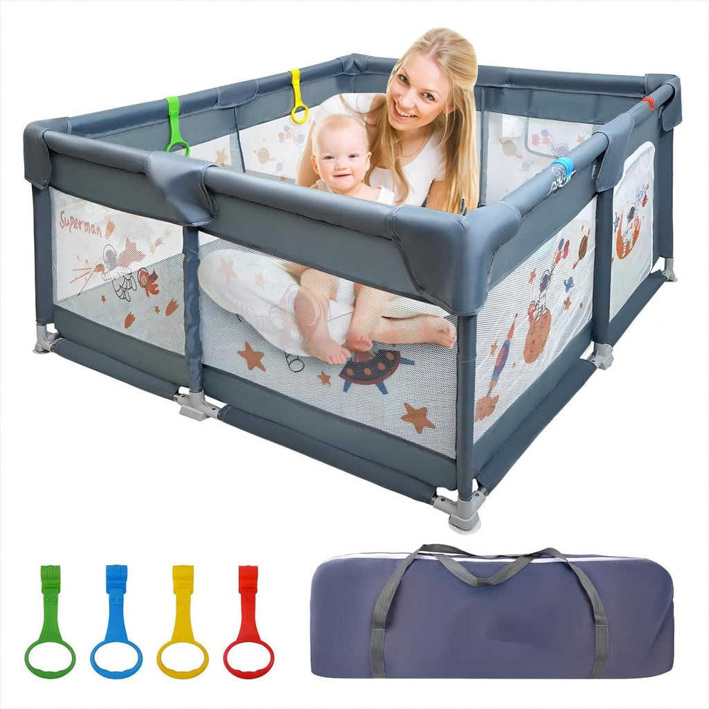 50"x50" Gray Play Yard with Gate S27024