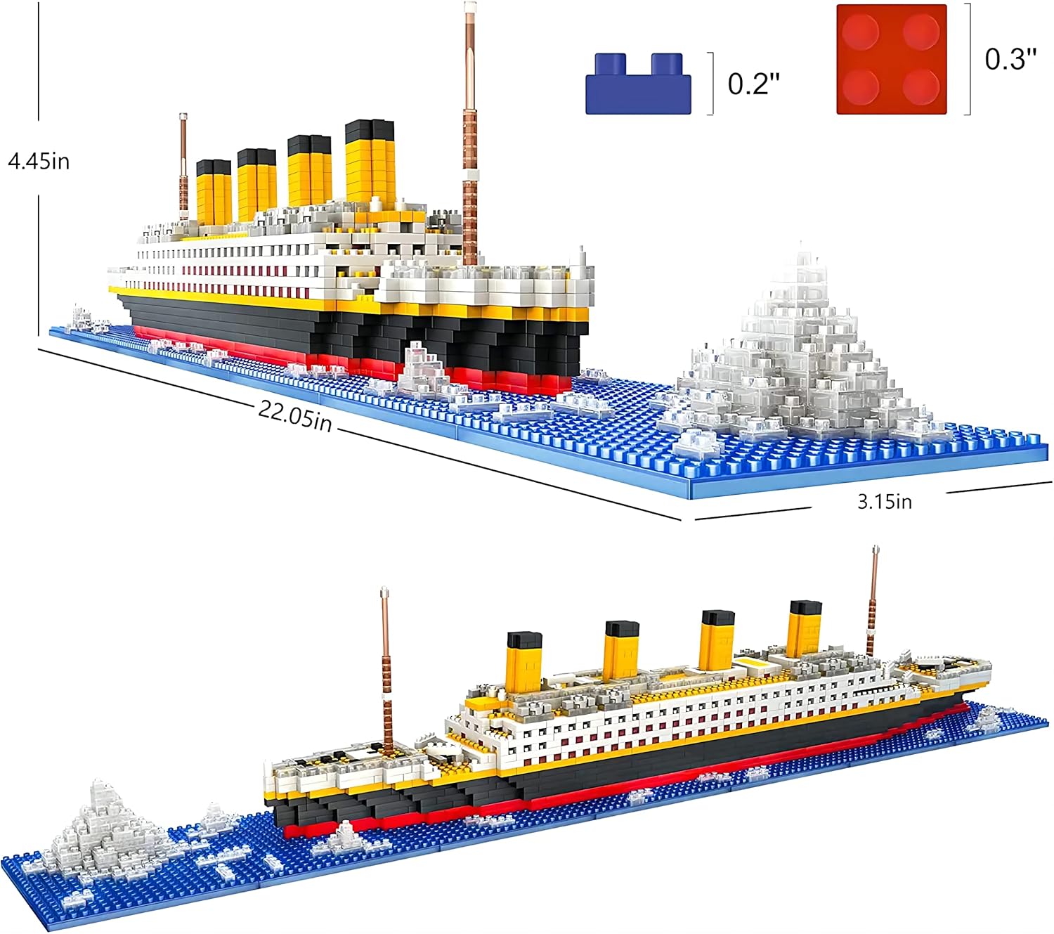 1860pcs Micro Mini Building Blocks Set F136234